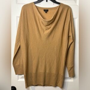 Talbots Camel Cowl Neck Sweater